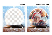 Christmas Snow Globe Mockup Template, a Product Mockup by DesignerCandies (Thumbnail 4 of 5)
