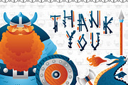 Vikings clipart vector illustration, a Person Illustration by Brandianna (Thumbnail 6 of 6)