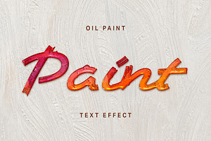 Oil Paint Text Effect, a Layer Style Add-On by studiogstock