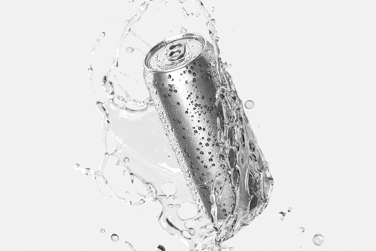 Aluminum Can With Splash 3D Model, an Object 3D Model by rebrandy (Photo 3 of 7)