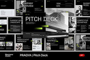 PRAGYA | Startup Pitch Deck PPT, a Presentation Template by Neermana