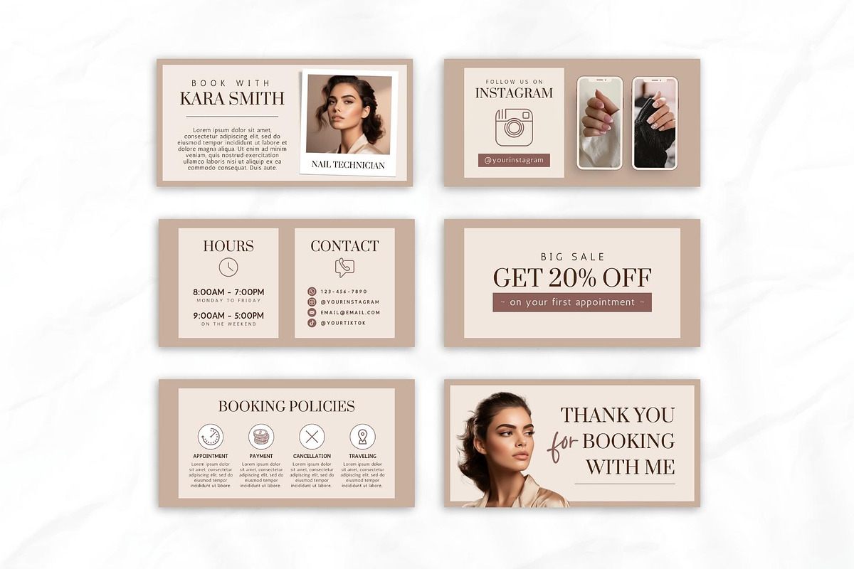 Nail Tech Acuity Scheduling • Canva, a Websites & App Template by OniriqveDesigns (Photo 3 of 8)