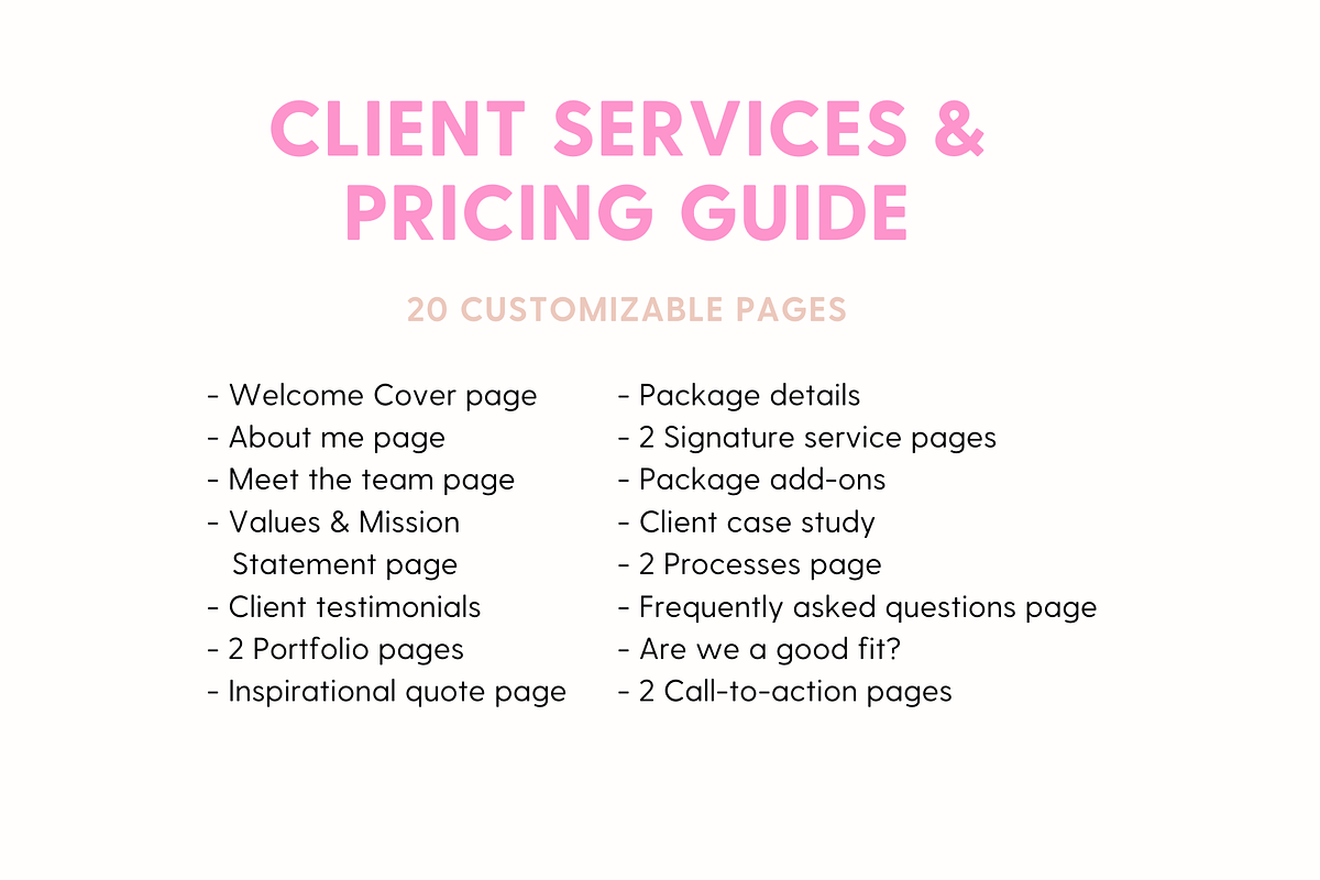 Services & Pricing Template | Canva, a Presentation Template by The Template Lounge (Photo 6 of 7)