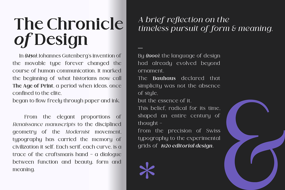 Valore Pro – Classic Modern Typeface, a Serif Font by Nollev (Photo 3 of 12)