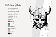 100 line art Viking clip art, a Person Illustration by Poppy Lane Studio (Thumbnail 10 of 12)