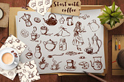 Vintage Coffee Bundle, a Decorative Illustration by Artspace (Thumbnail 1 of 3)