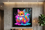 Cute Rainbow Paint Drip Fox, a Shirt Mockup by Vector Stall (Thumbnail 15 of 15)