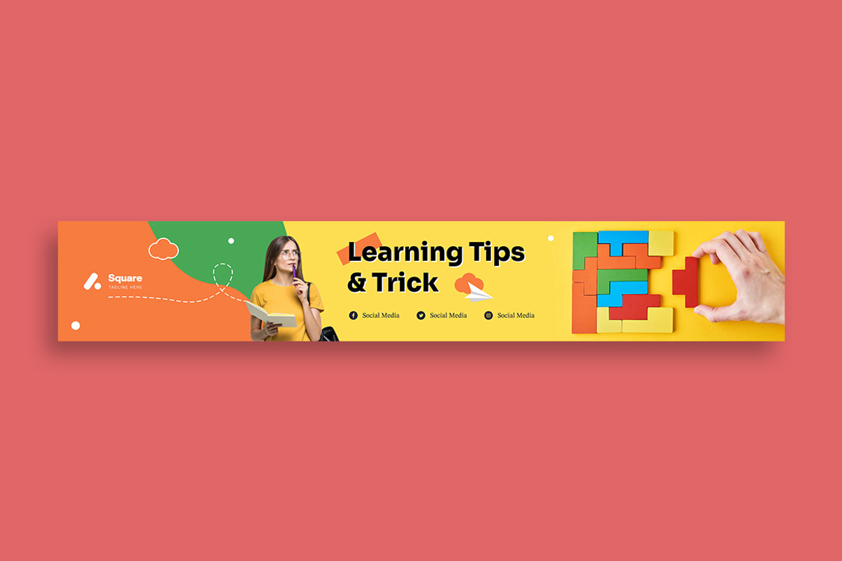 Study Tips Youtube Cover, a Social Media Template by MikroType Std (Photo 2 of 4)