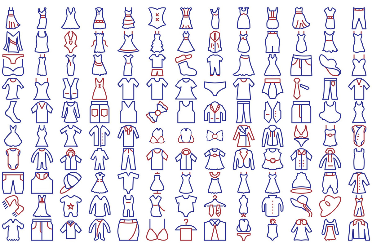 Cloths Vector Icons Modern Designs., an Icon by Vector Portal (Photo 7 of 9)