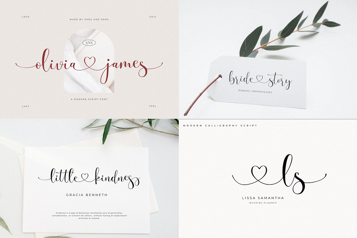 Modern Elegant Font Bundle - SALE, a Serif Font by Sans & Sons (Photo 6 of 11)