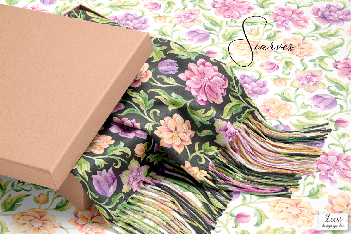 Peach Serenade Pattern & Motifs, a Pattern Graphic by Zeesi Design Garden (Photo 8 of 12)