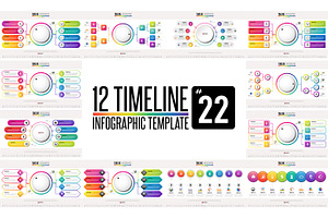 Timeline Infographic Template Set 22