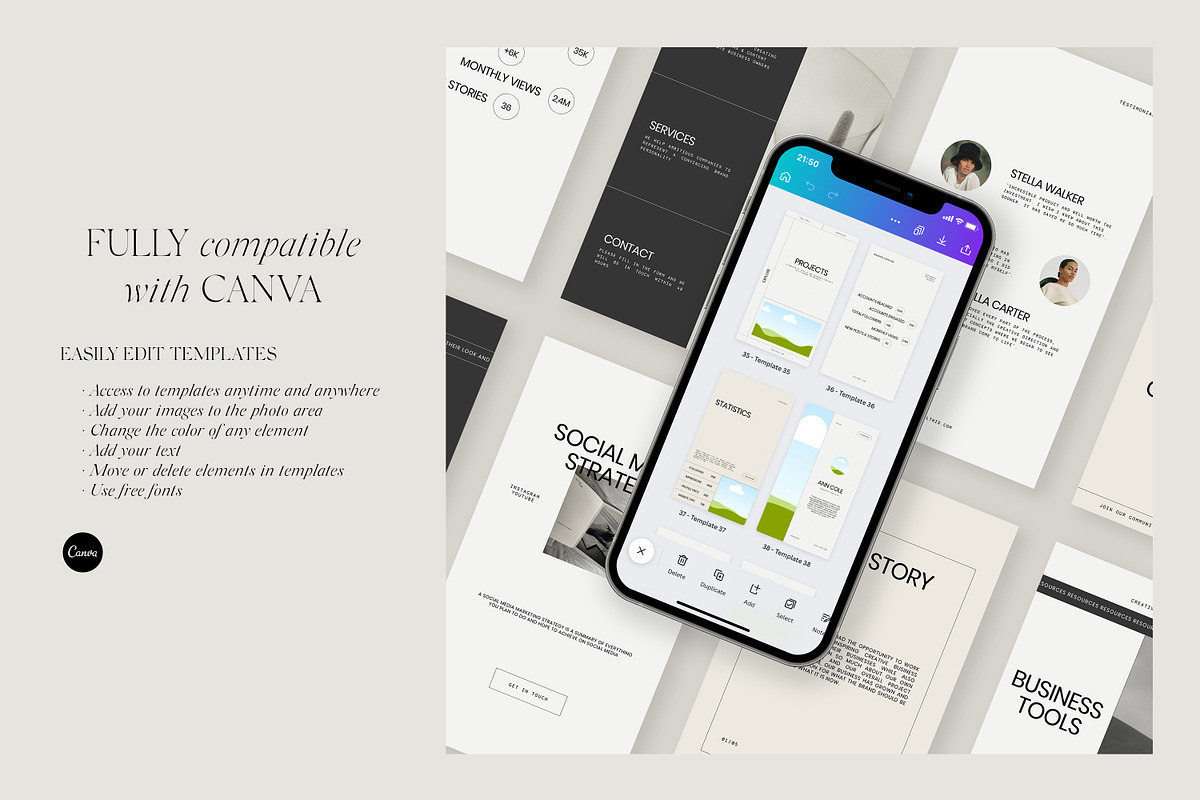 Amour Social Media Pack Canva PS, a Social Media Template by Feel This (Photo 18 of 22)