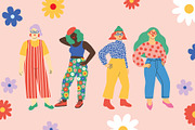 Women Body Positive Illustrations, a Healthcare Illustration by Katerina Osa (Thumbnail 8 of 13)