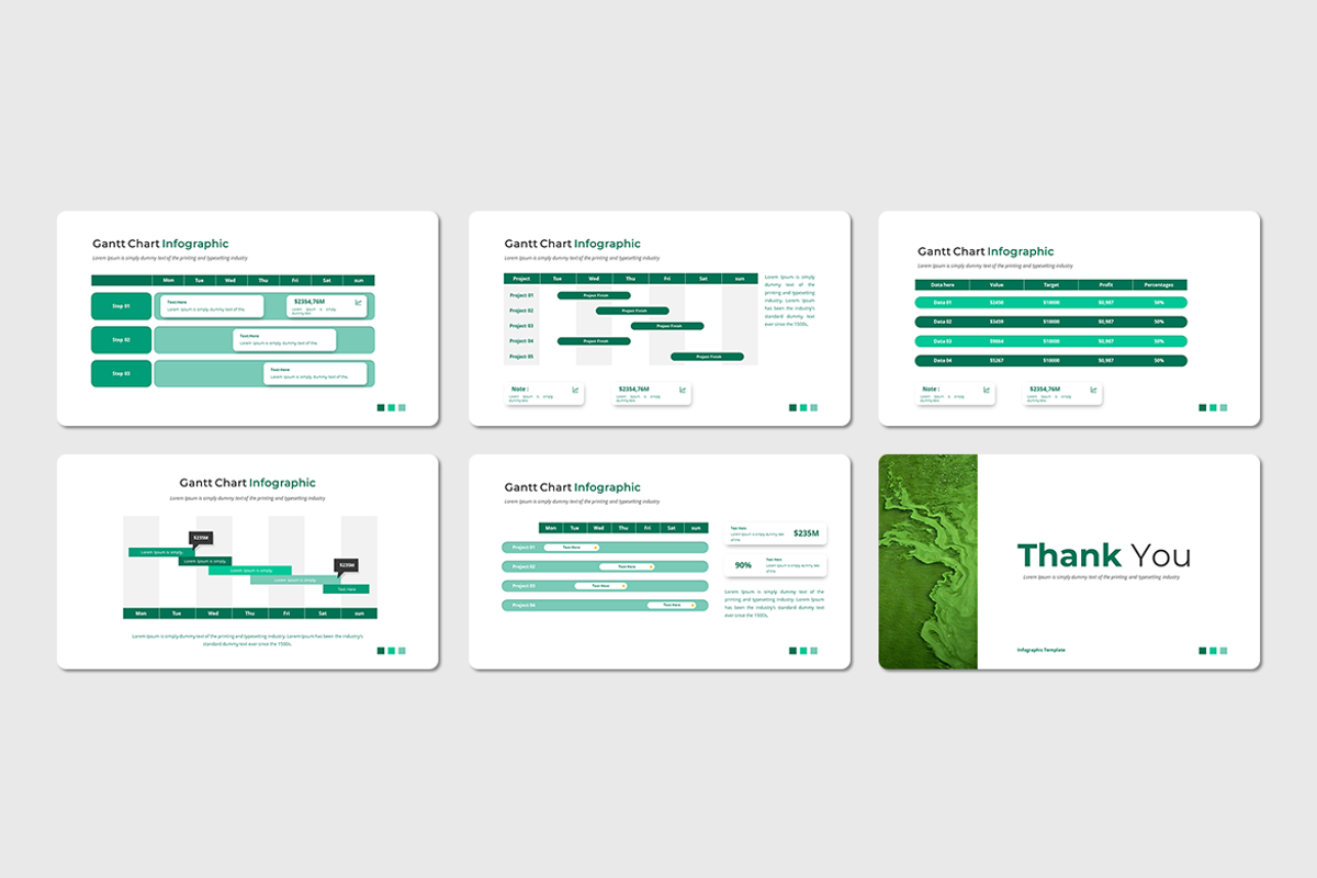Gantt Chart Infographic - Keynote, a Presentation Template by Iqsiart Studio (Photo 3 of 3)