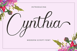 Cynthia Script, a Script Font by Rotterlab Studio