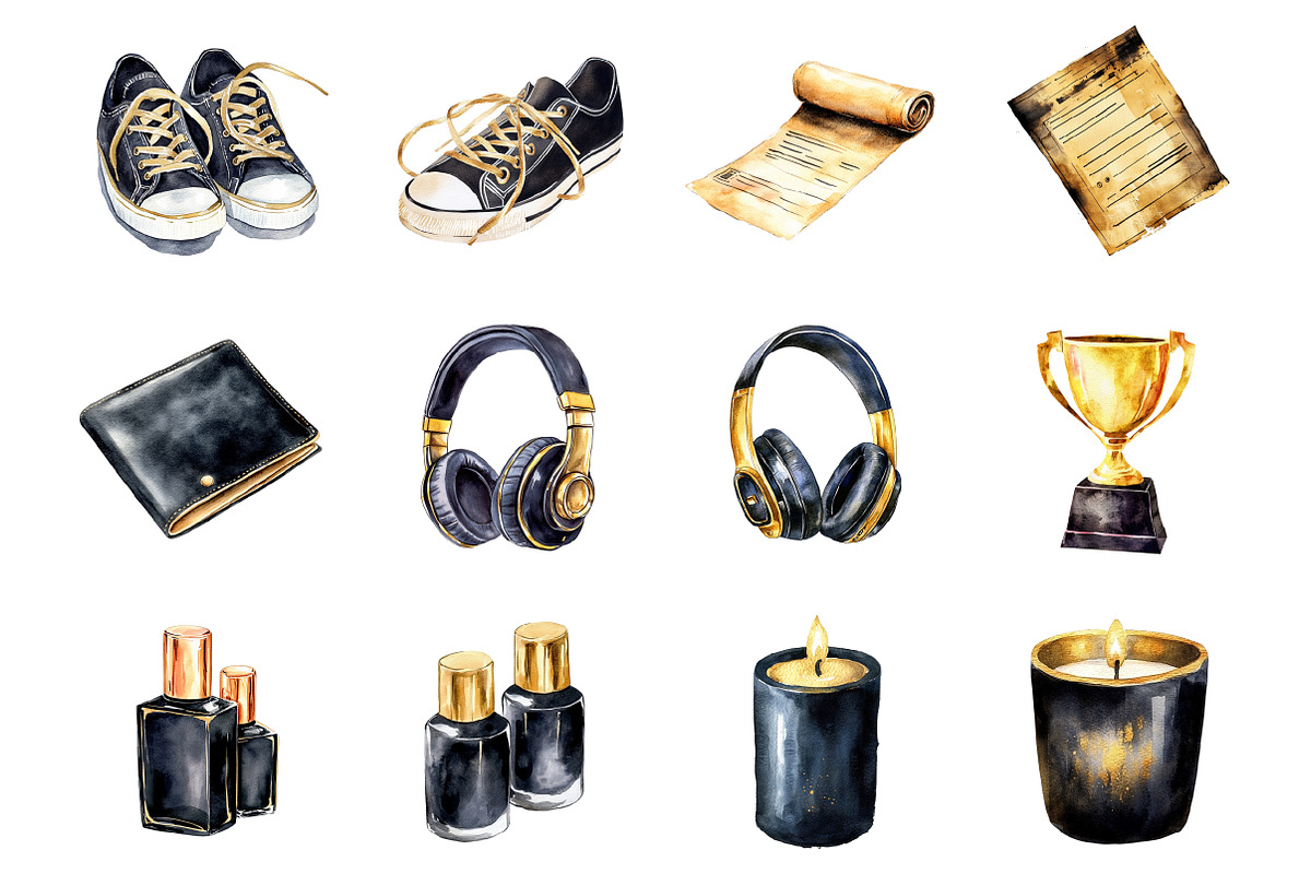 Black Friday's Black & Gold Clipart, an Illustration by Design Market (Photo 3 of 4)