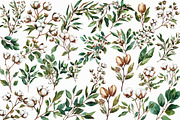 Watercolor Willow Leaves Clipart, an Illustration by Libby Wishes (Thumbnail 2 of 3)