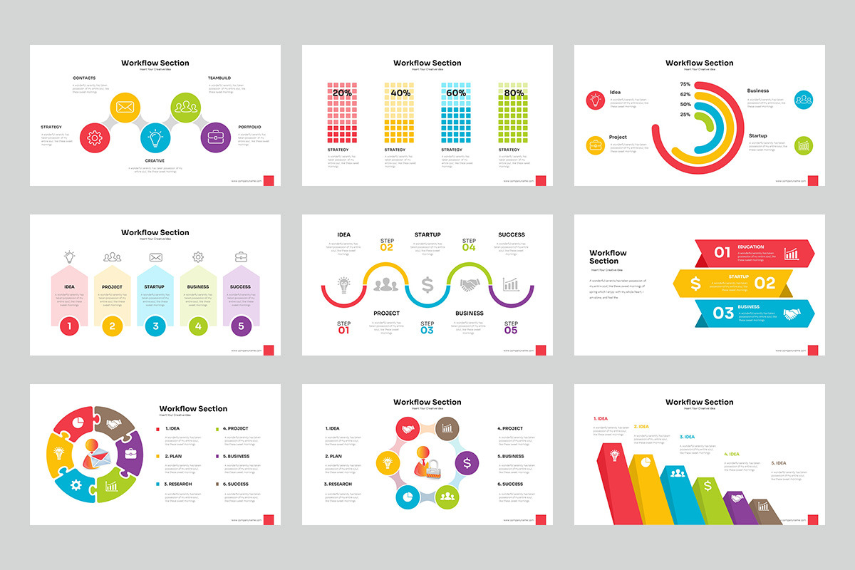 Workflow Google Slides Templates, a Presentation Template by Stock Shape (Photo 3 of 4)