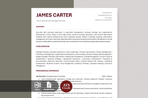 ATS Resume Template / Career CV