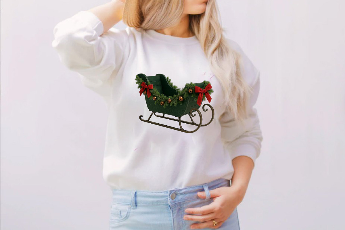 Christmas Sleigh Clipart Bundle., an Illustration by SVGArt (Photo 7 of 8)