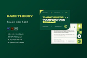 Gaze Theory - Thank You Card, a Print Template by StreaksideStd (Thumbnail 1 of 3)