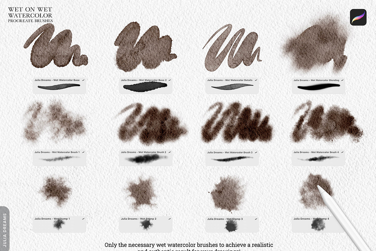 Water Color Brush Procreate The Watercolor MaxPack Brushes For Procreate