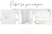 Instagram Post Template Mint Rose, a Templates & Theme by Bumblebee (Thumbnail 4 of 5)