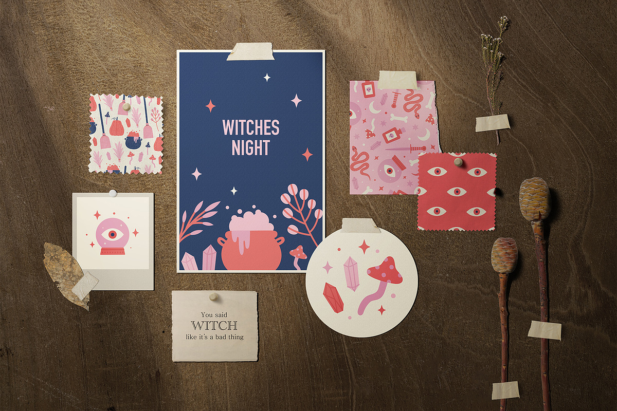 Season of the Witch. Halloween set., an Illustration by kondratya (Photo 13 of 17)