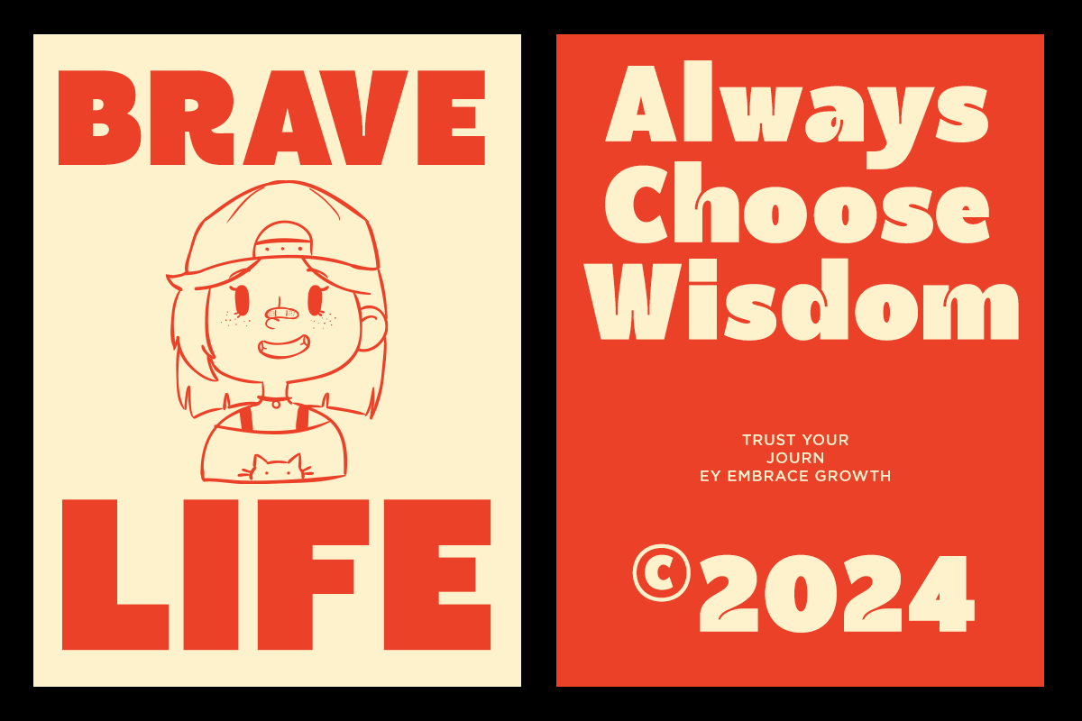 Regnas – Bold Retro Inktrap Font, a Sans Serif Font by RagamKata (Photo 3 of 10)