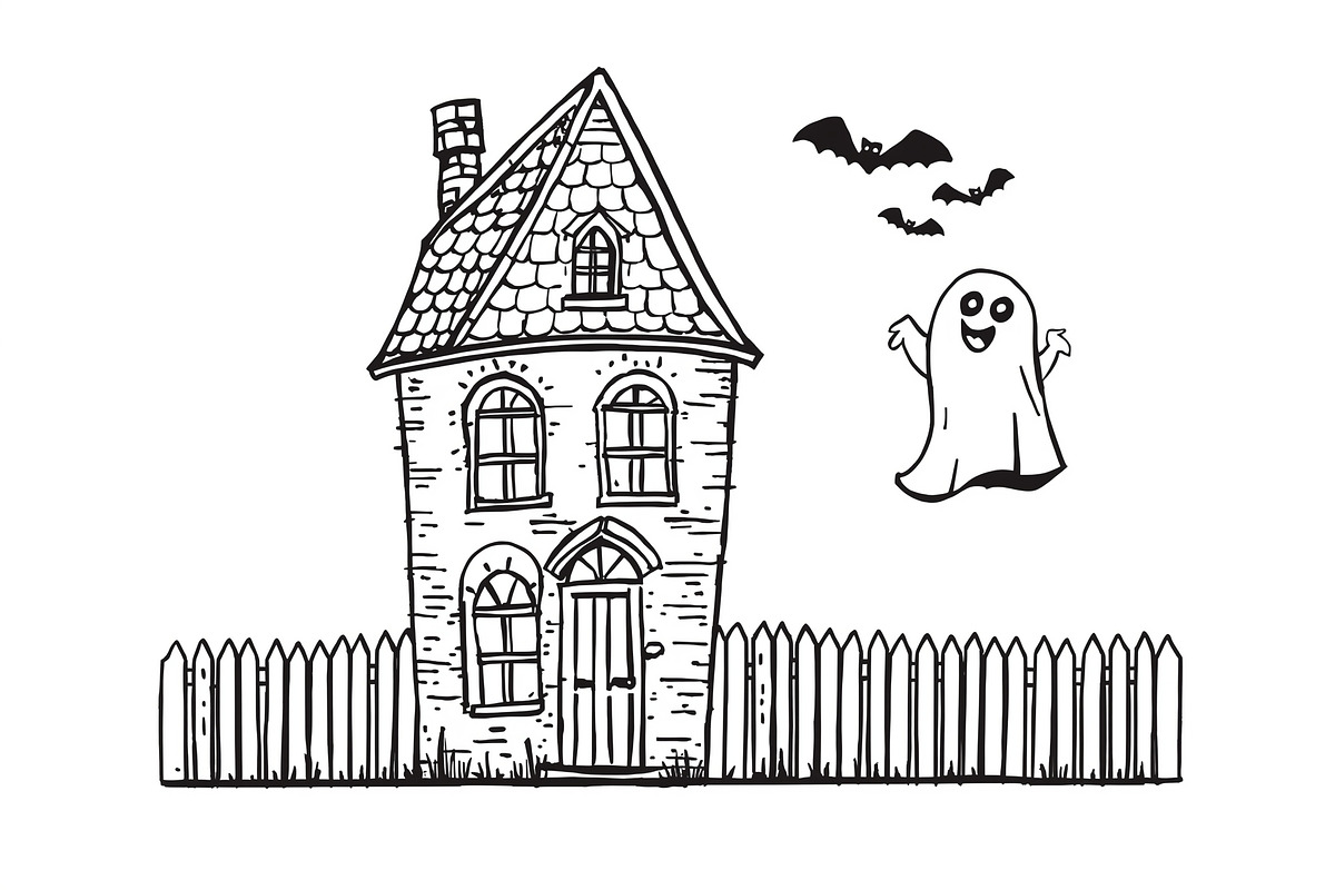 Haunted House & Pumpkin Art, an Illustration by musafir_fashion (Photo 9 of 16)