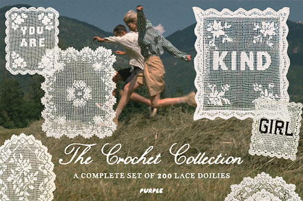 Crochet Collection: 200 Lace Doilies, an Object Graphic by Purple