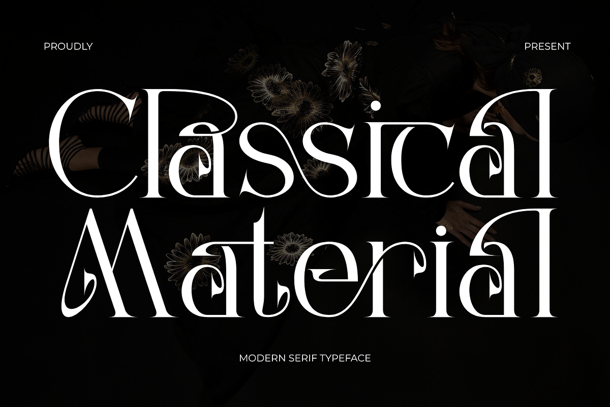 Classical Material CalligraphicSerif, a Serif Font by 177Studio (Photo 1 of 8)