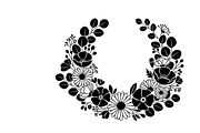 Elegant floral wreath silhouette, an Illustration by Amazin_art (Thumbnail 26 of 41)