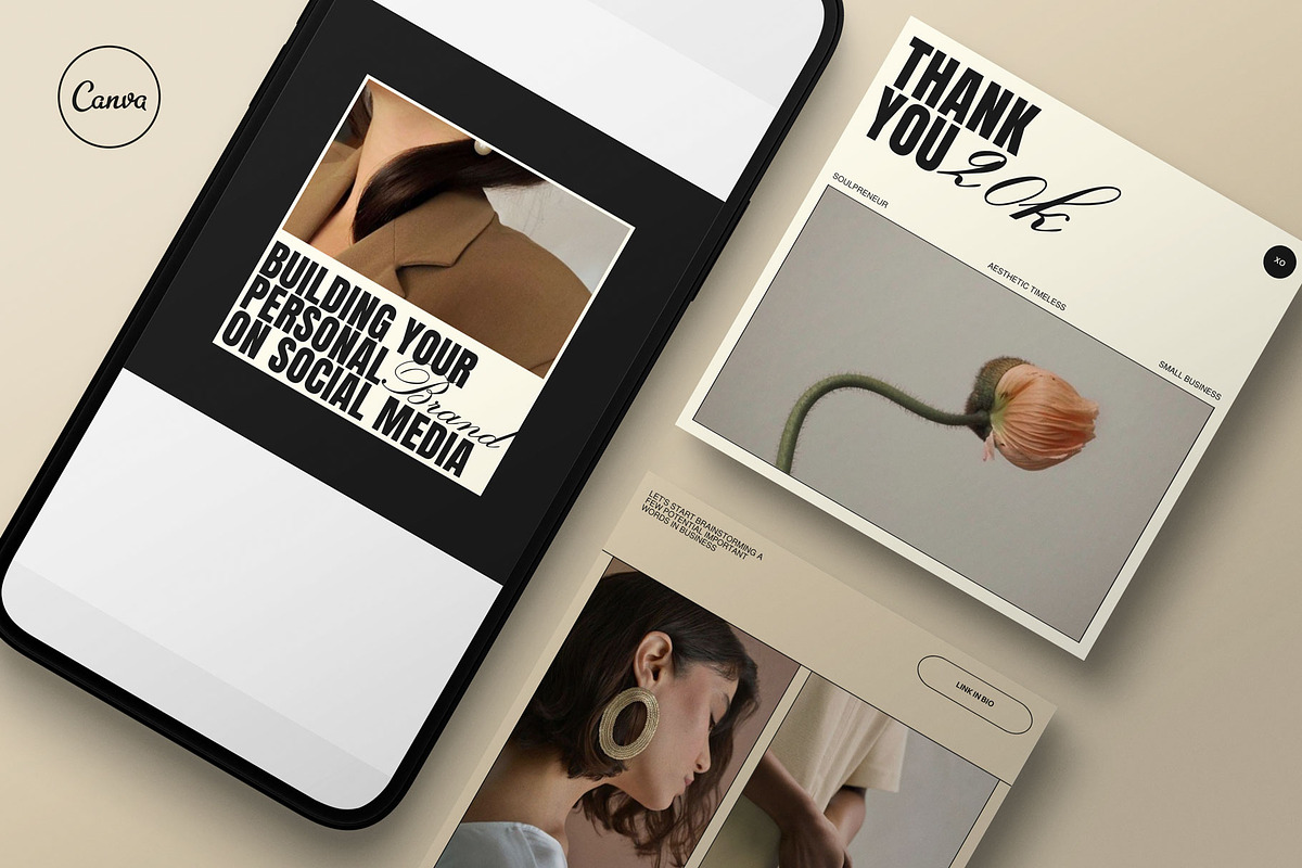 Aesthetic Instagram Post, a Social Media Template by Moscovita Studio (Photo 1 of 15)