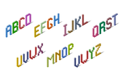 Isometric Alphabet + Numbers, an Object Graphic by Lukino (Thumbnail 2 of 3)