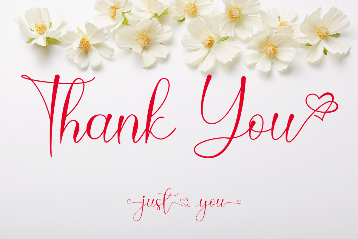 Just You Calligraphy Love Font, a Script Font by MC Creative (Photo 9 of 9)