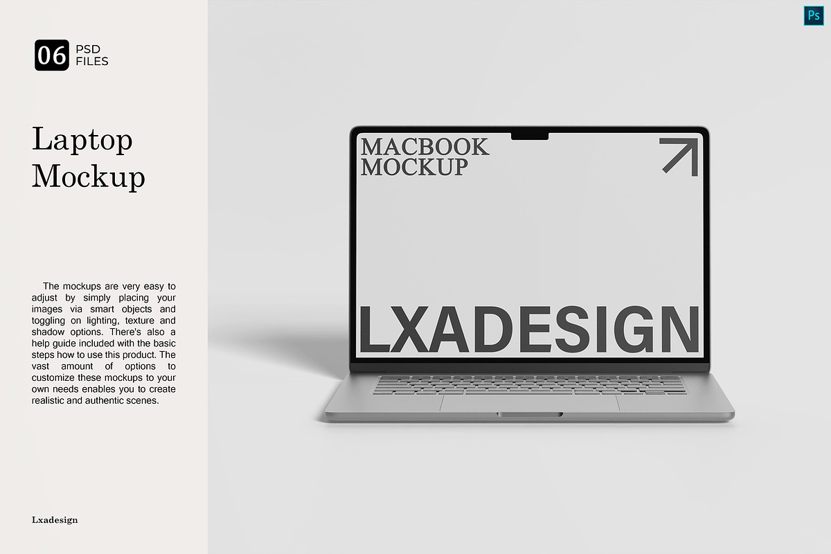 Laptop Mockups, a Mac Mockup by Lxadesign (Photo 1 of 9)