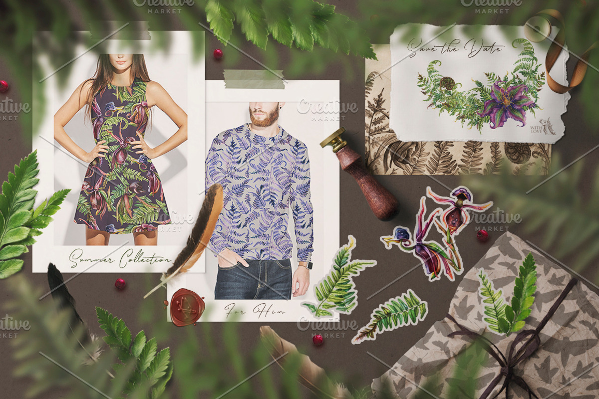 Watercolor Vintage Botany, an Illustration by Fluffy Unicorn (Photo 7 of 10)