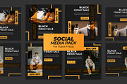 Black Friday social media template, a Social Media Template by Warm Snow (Thumbnail 1 of 3)
