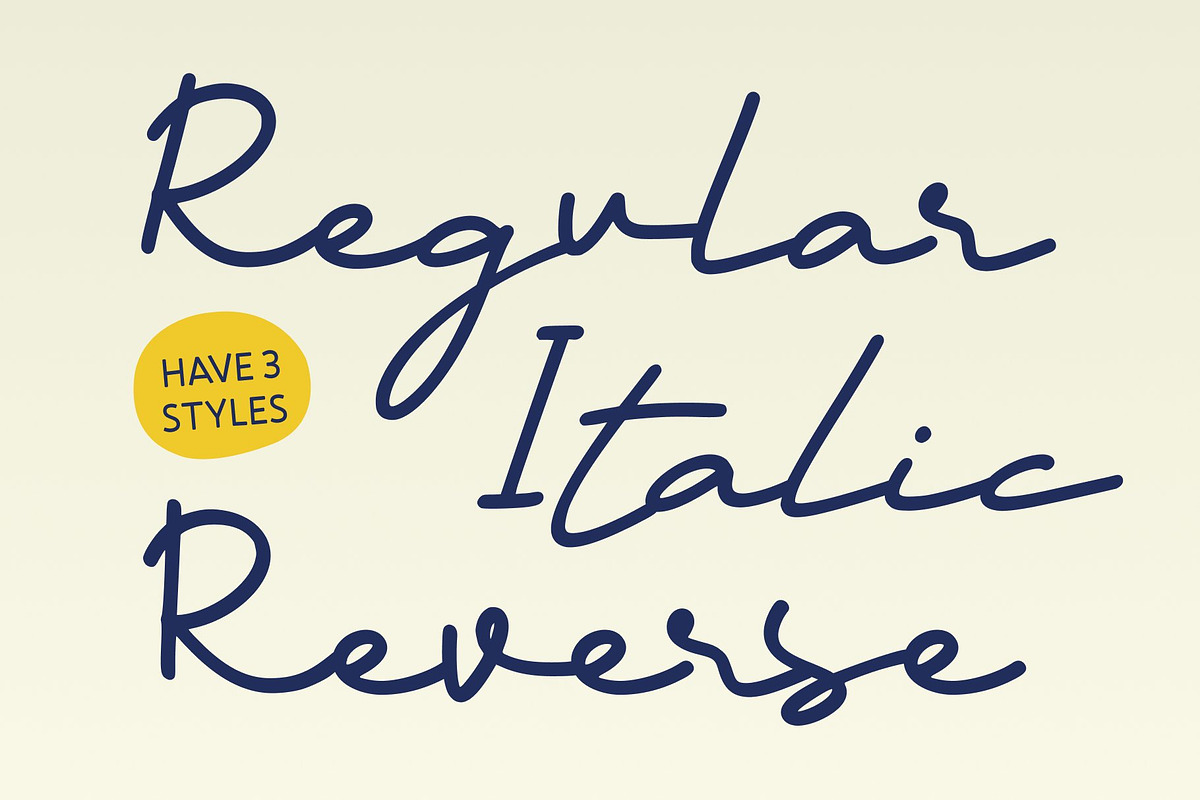 CS Shasta – Handwritten Script Font, a Script Font by Craft Supply Co. (Photo 3 of 8)
