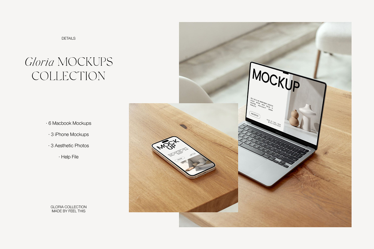 Apple Mockups | MacBook Pro & iPhone, a Mac Mockup by Feel This (Photo 6 of 9)