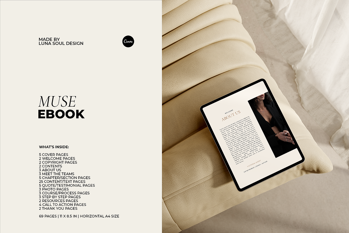 MUSE Course eBook Template | Canva, a Magazine Template by Luna Soul Design (Photo 3 of 8)