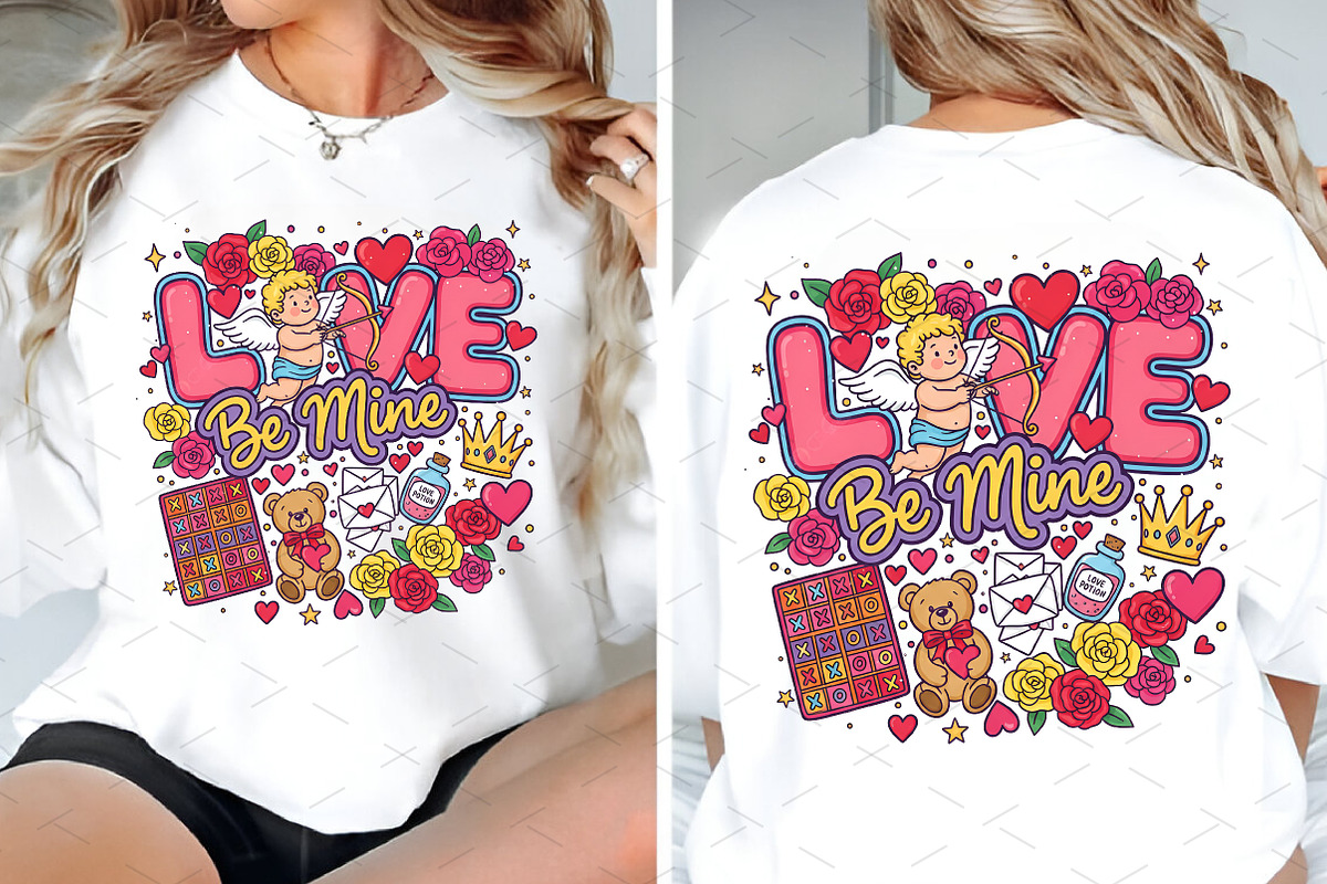 Love Be Mine Cupid,Valentine Png, an Illustration by Libby Wishes (Photo 6 of 6)