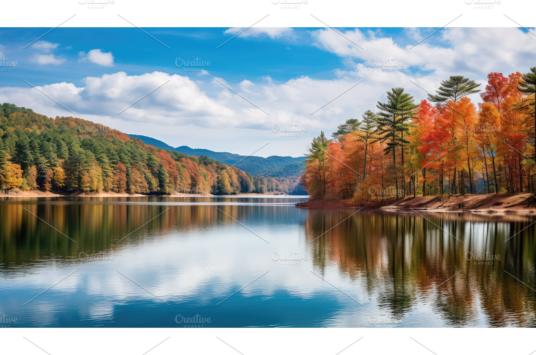 lake blue ridge virginia ai, a Nature Photo by pikepicture