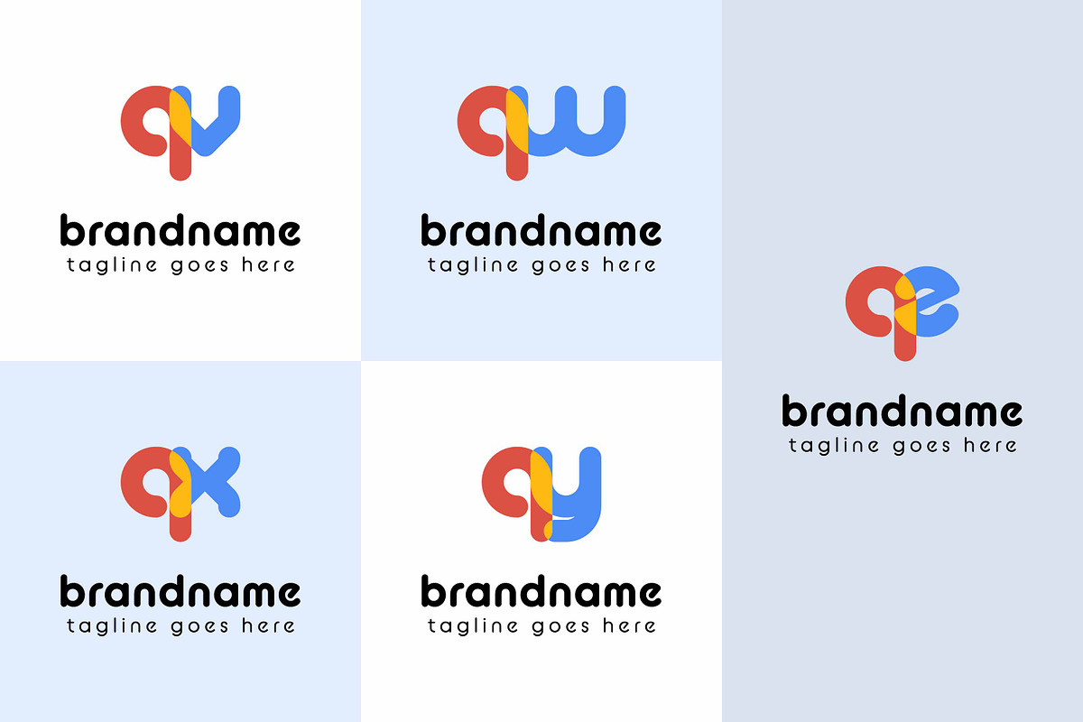 Letters qv qw qx qy qz Logo, a Branding & Logo Template by Pray Art Design Studio (Photo 1 of 2)