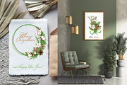 Boho Christmas wreath frame, an Object Graphic by svetlanaARTdreams (Thumbnail 5 of 16)