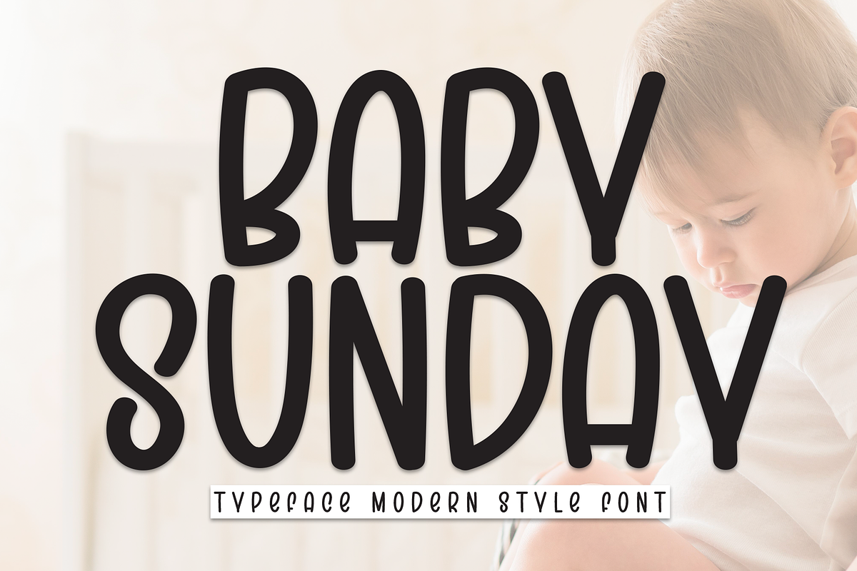 Baby Sunday | Script Font, a Script Font by Scratchones (Photo 1 of 8)