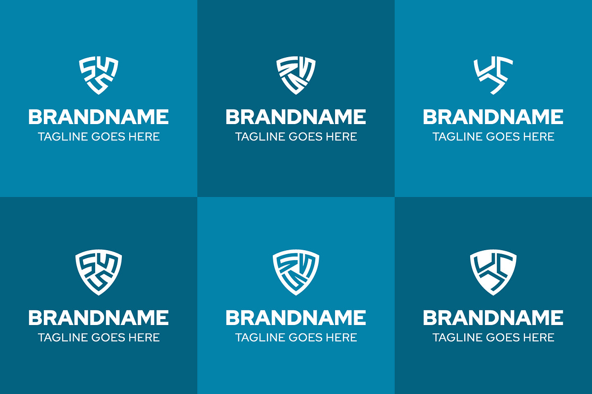 Letters SSS UUU Shield Logo Set, a Branding & Logo Template by Pray Art Design Studio (Photo 2 of 2)