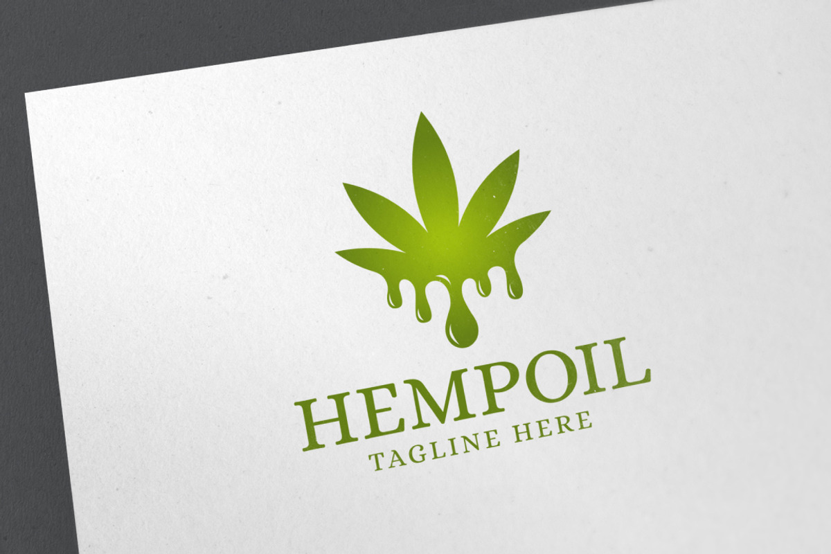 Hemp Oil Logo, a Branding & Logo Template by emotions76